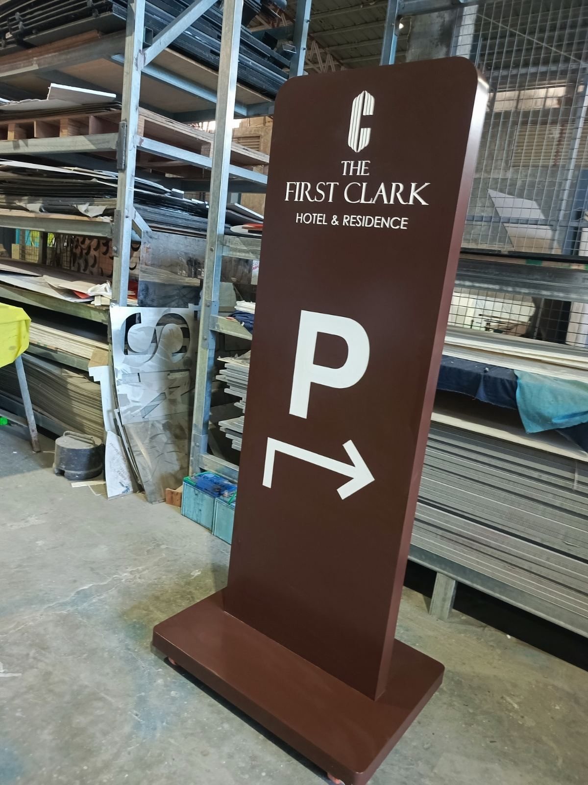First Clark Hotel & Residence parking totem