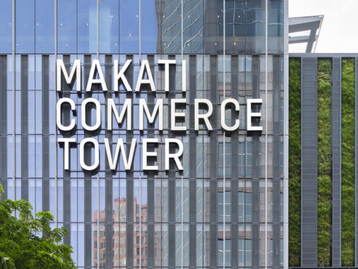 Makati Commerce Tower facade lettering, built and installed